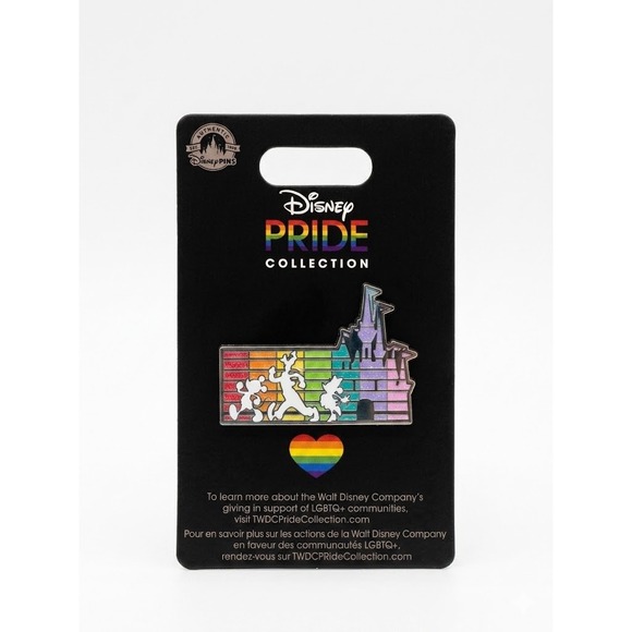 Disneyland Resort Jewelry - Disney Pride Collection Pin – Mickey, Minnie, Goofy & Castle – Brand New